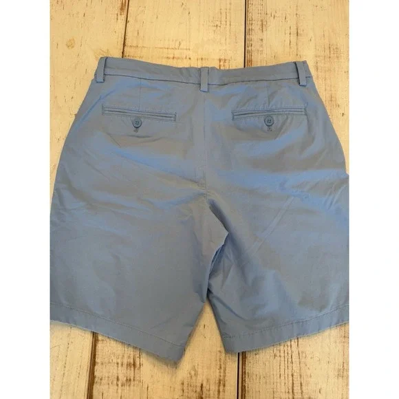 Vineyard Vines OTG On-The-Go Performance Shorts Mens 30 Light Blue Stretch